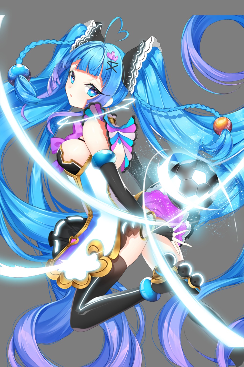 dress, roh_nam_kyung, soccer_spirits, thighhighs, transparent_png