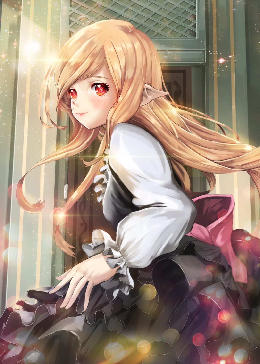 dress, moonbo, pointy_ears