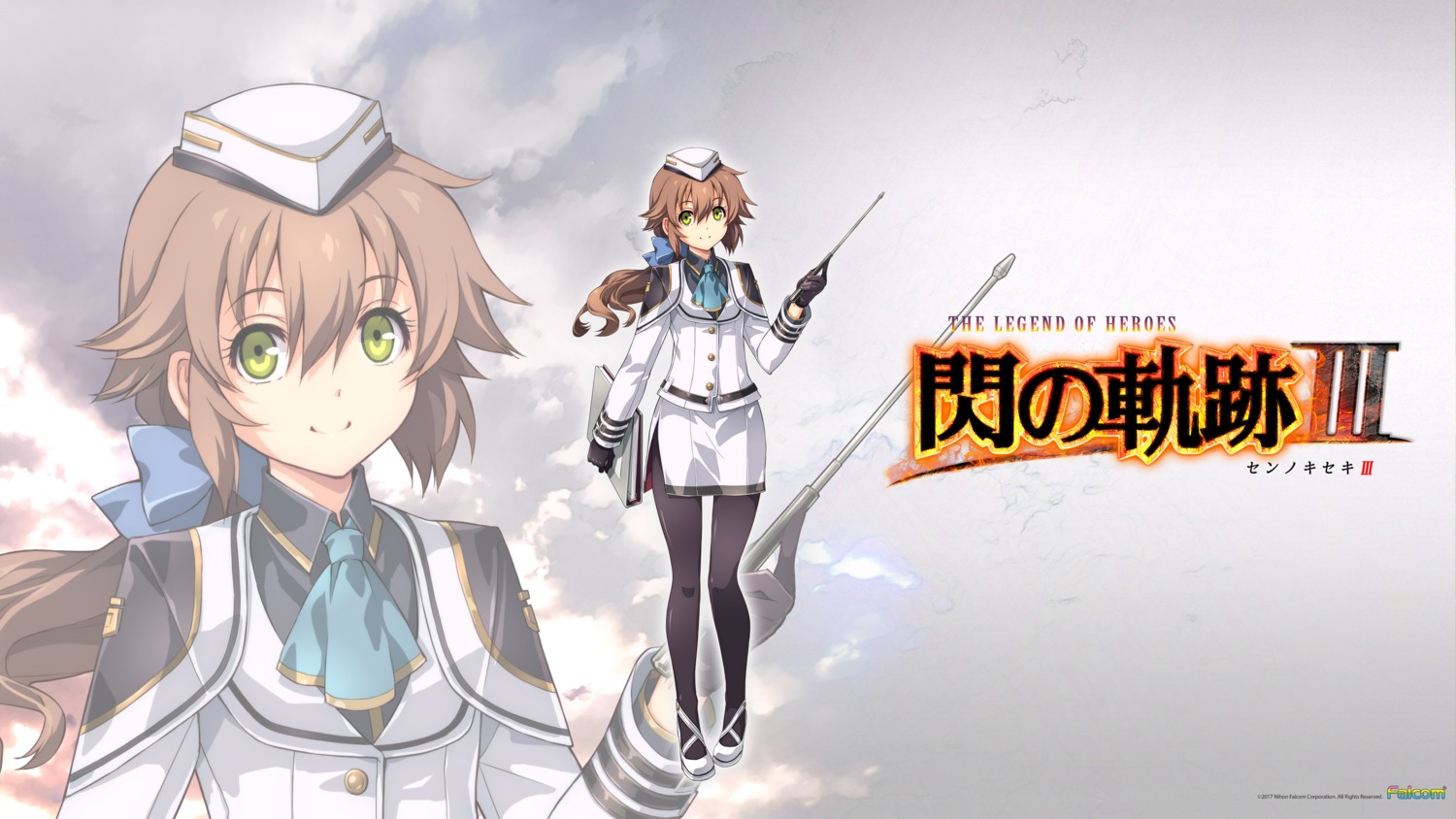 eiyuu_densetsu, eiyuu_densetsu:_sen_no_kiseki, falcom, pantyhose, towa_herschel, uniform, wallpaper