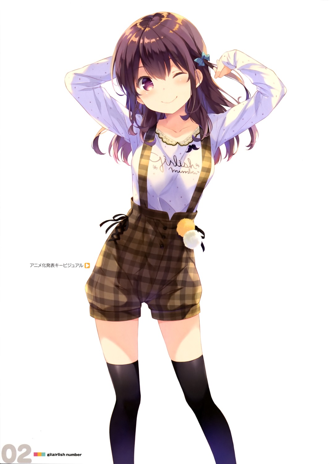 gi(a)rlish_number, karasuma_chitose_(giarlish_number), ohara_tometa, qp:flapper, thighhighs