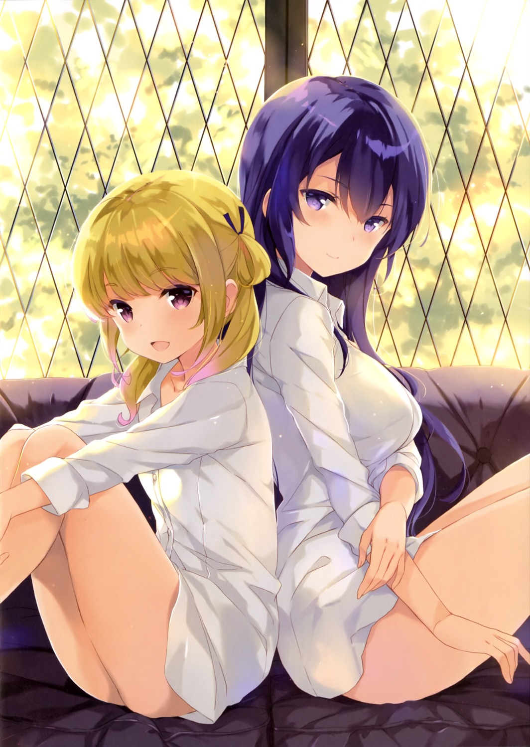 dress_shirt, gi(a)rlish_number, qp:flapper, sakura_koharu, shibasaki_kazuha, sonou_momoka