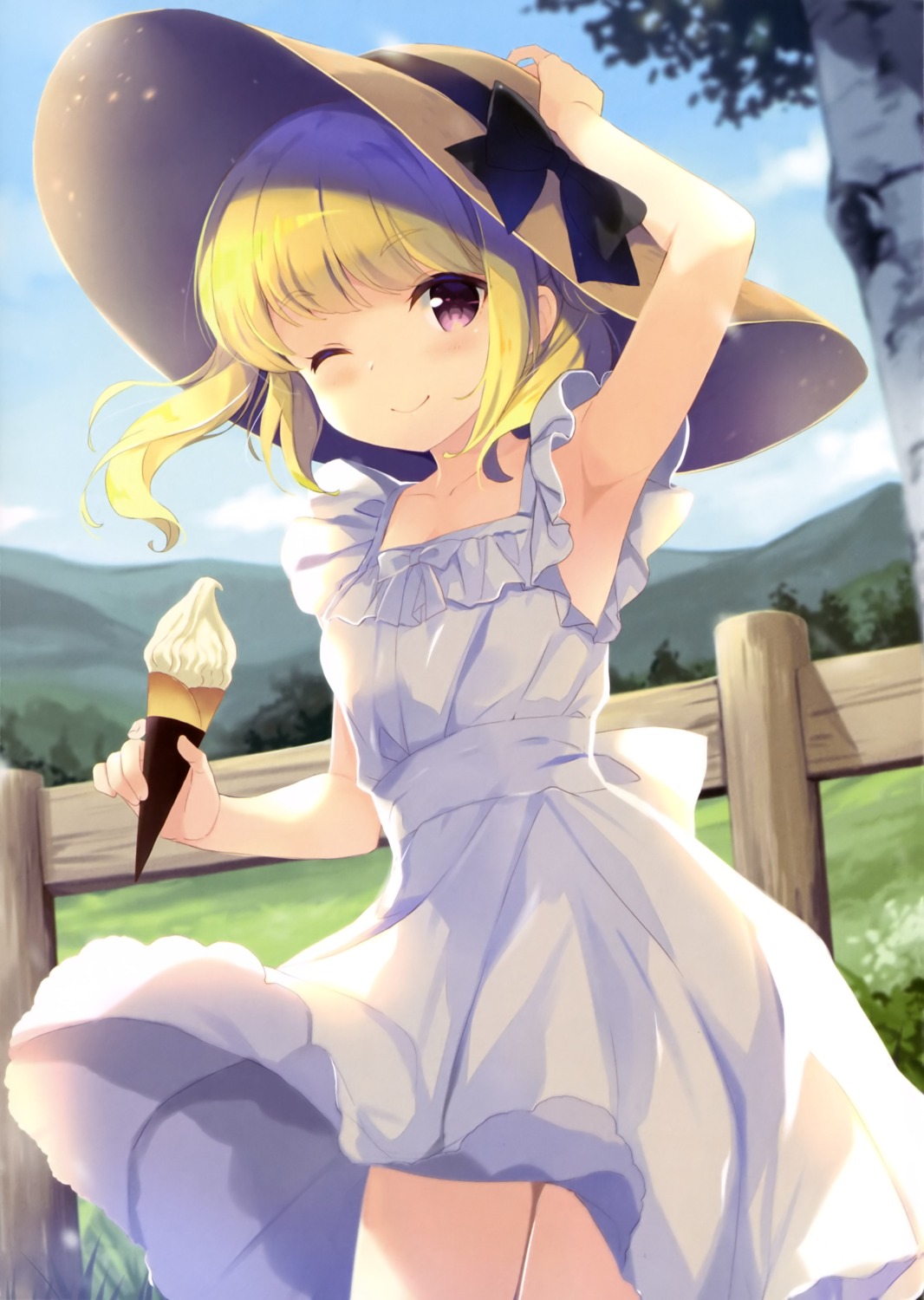 dress, gi(a)rlish_number, qp:flapper, sakura_koharu, sonou_momoka, summer_dress