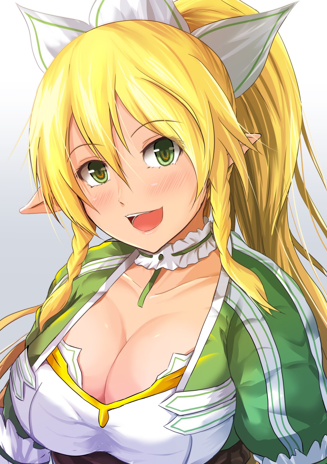 alfheim_online, cleavage, kanzaki_kureha, leafa, pointy_ears, sword_art_online