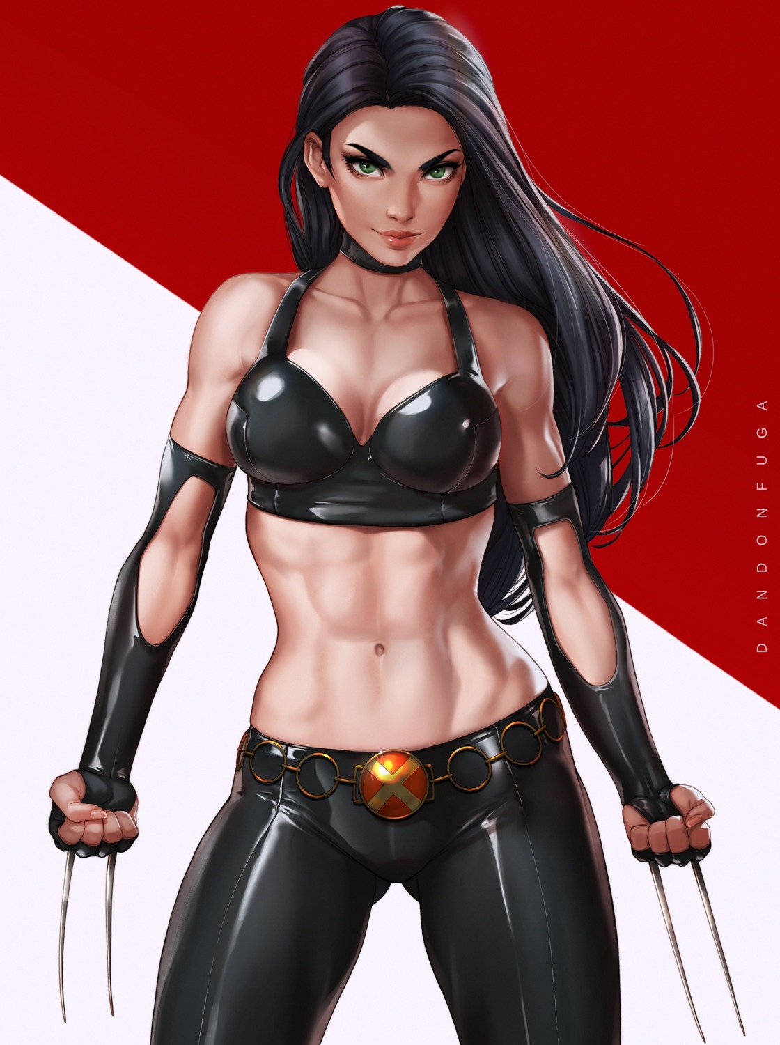 cleavage, dandon_fuga, marvel, weapon, x-23