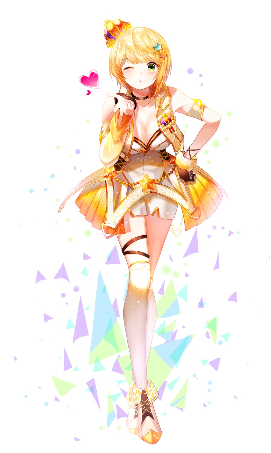 cleavage, lepoule_(kmjh90), miyamoto_frederica, the_idolm@ster, the_idolm@ster_cinderella_girls, thighhighs