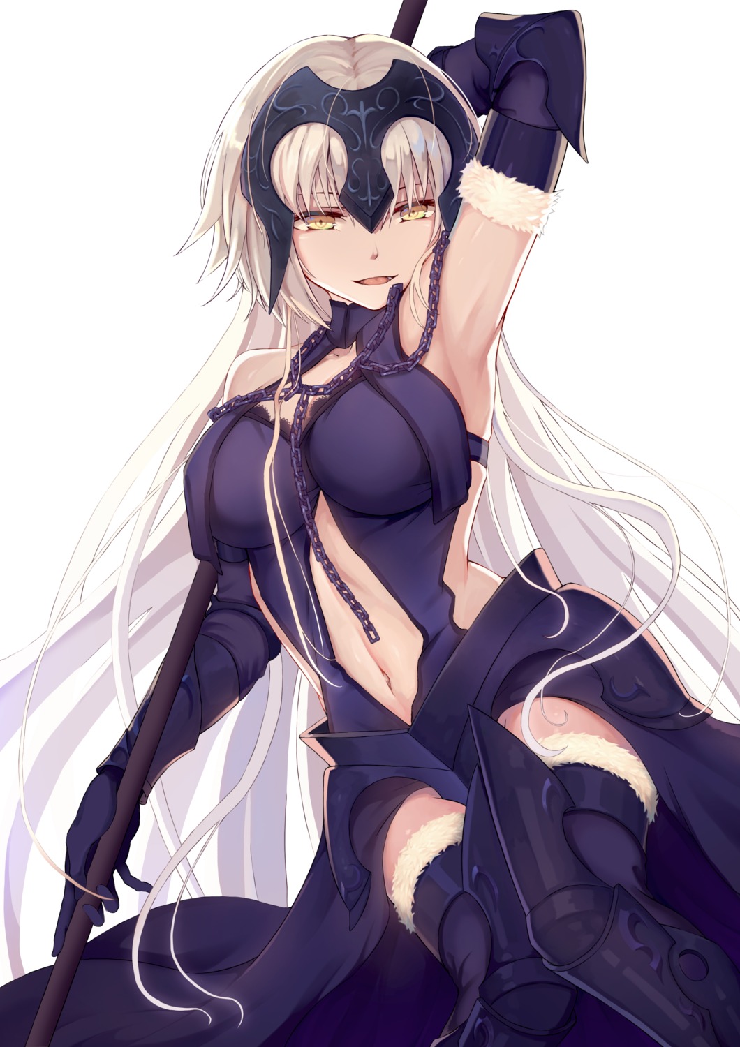 armor, fate/grand_order, jeanne_d'arc, jeanne_d'arc_alter_(fate), rafael-m, thighhighs