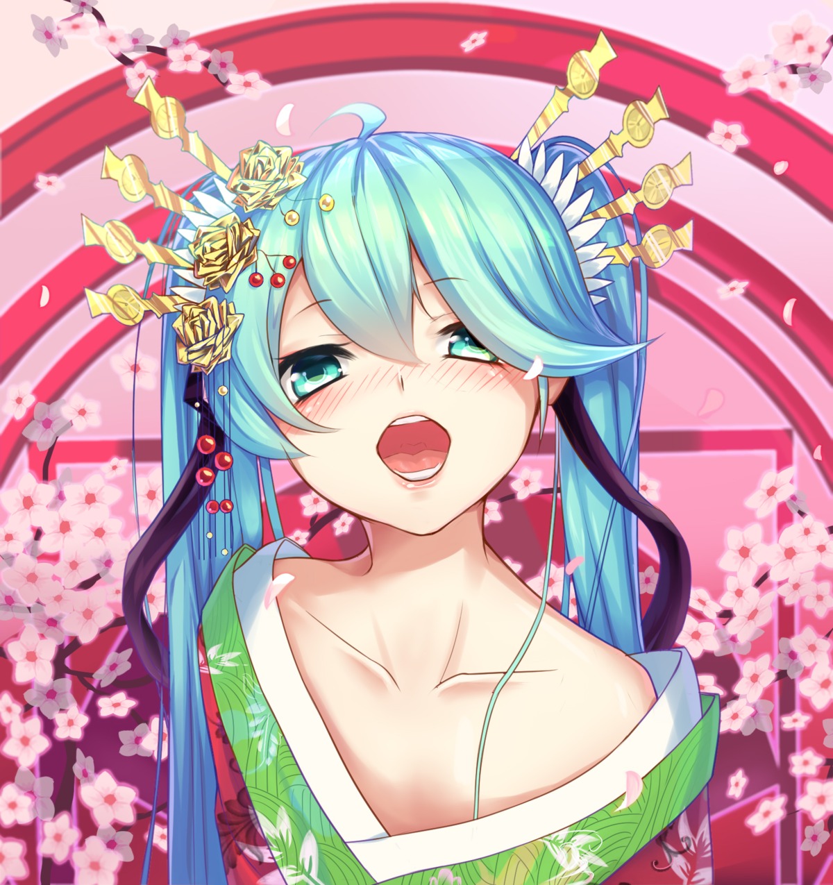 hatsune_miku, hei_huo_chong, kimono, vocaloid
