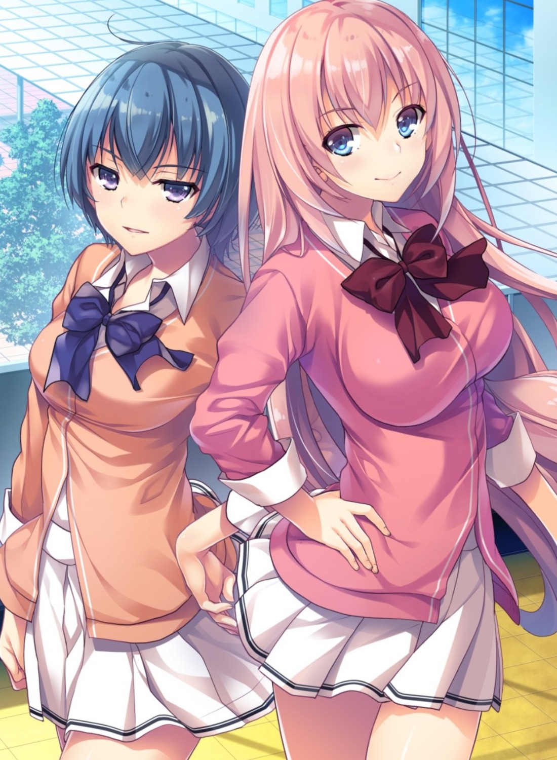 ibuki_mio, ichinose_honami, seifuku, youkoso_jitsuryoku_shijou_shugi_no_kyoushitsu_e, yu_yu