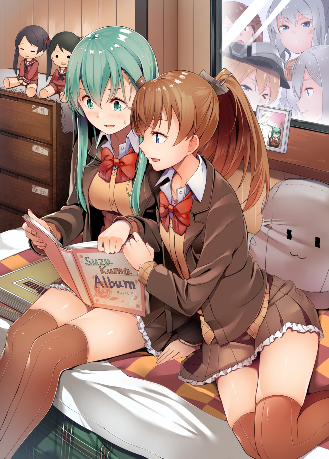 byte, hamakaze_(kancolle), kantai_collection, kumano_(kancolle), prinz_eugen_(kancolle), seifuku, shimakaze_(kancolle), suzuya_(kancolle)