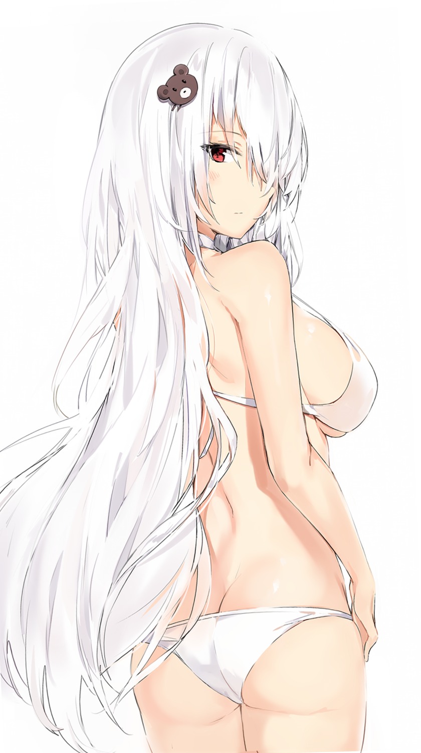 ass, bikini, girls_frontline, pk_(girls_frontline), silver_(chenwen), swimsuits, underboob
