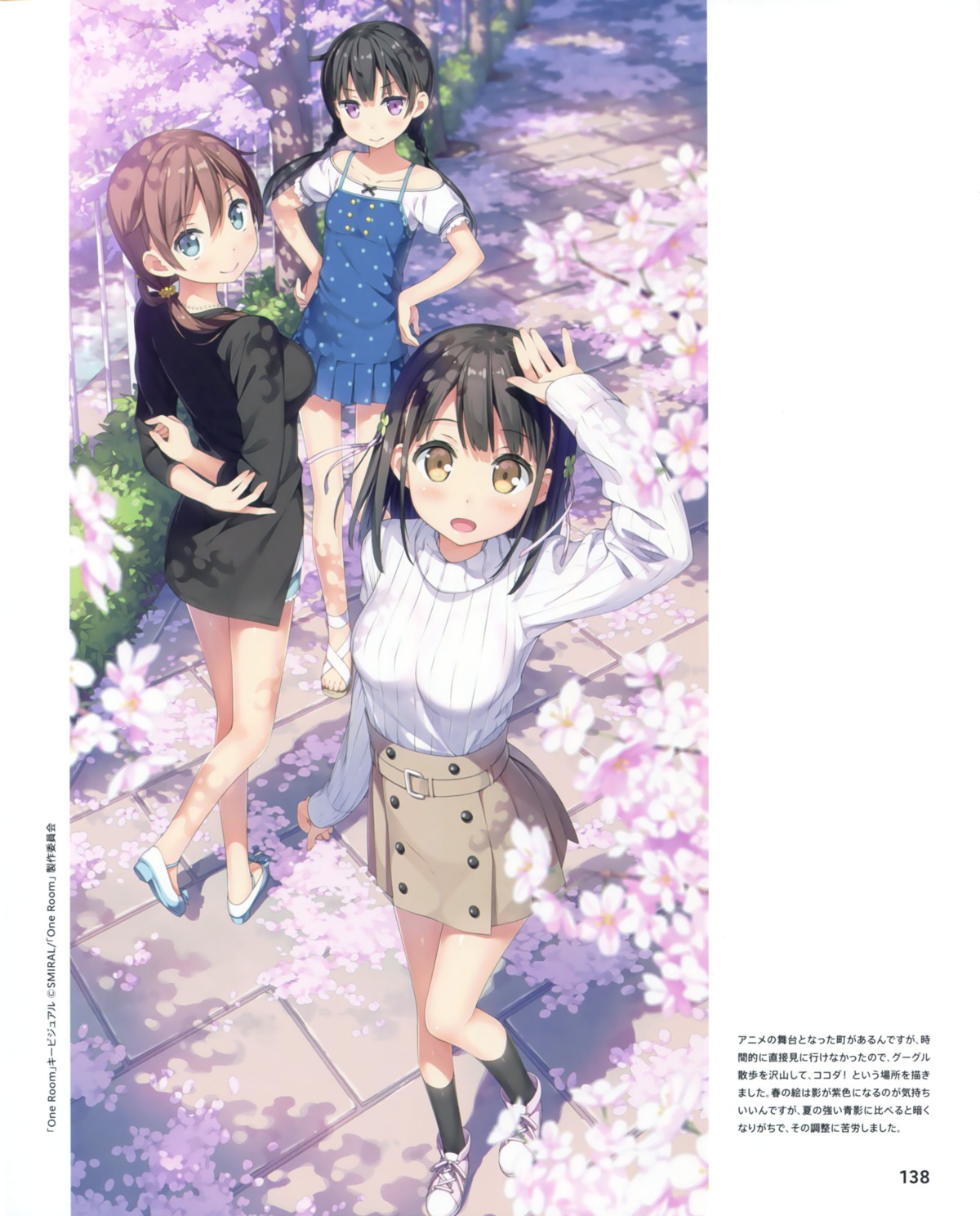aoshima_moka, hanasaka_yui, kantoku, momohara_natsuki, one_room, sweater