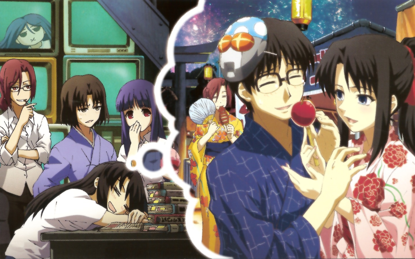 aozaki_touko, asagami_fujino, fujou_kirie, kara_no_kyoukai, kokutou_azaka, kokutou_mikiya, ryougi_shiki, wallpaper