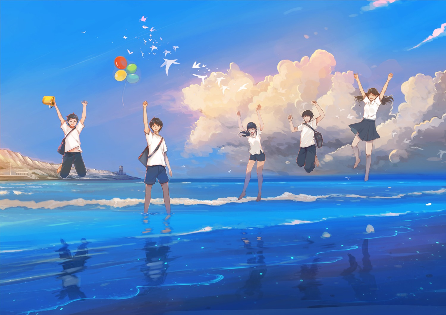 hanasei, seifuku, wet