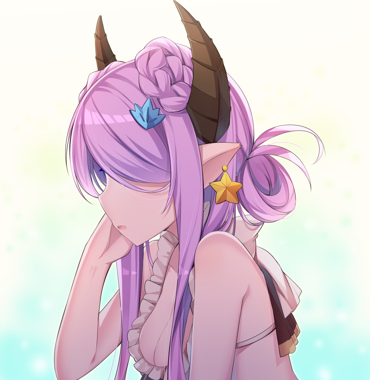 amemiya_ruki, bikini, cleavage, granblue_fantasy, horns, narumeia_(granblue_fantasy), pointy_ears, swimsuits