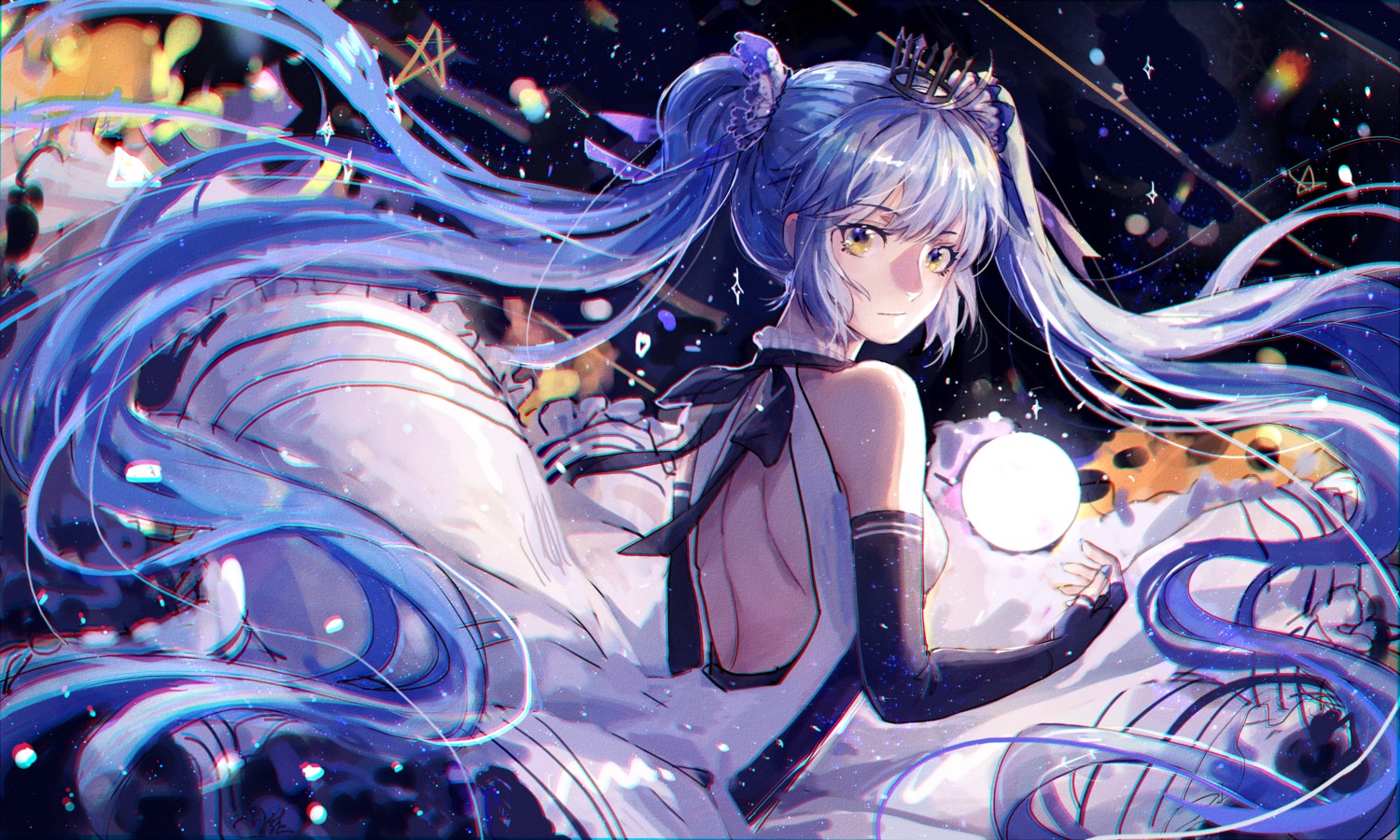 dress, hatsune_miku, mento, vocaloid