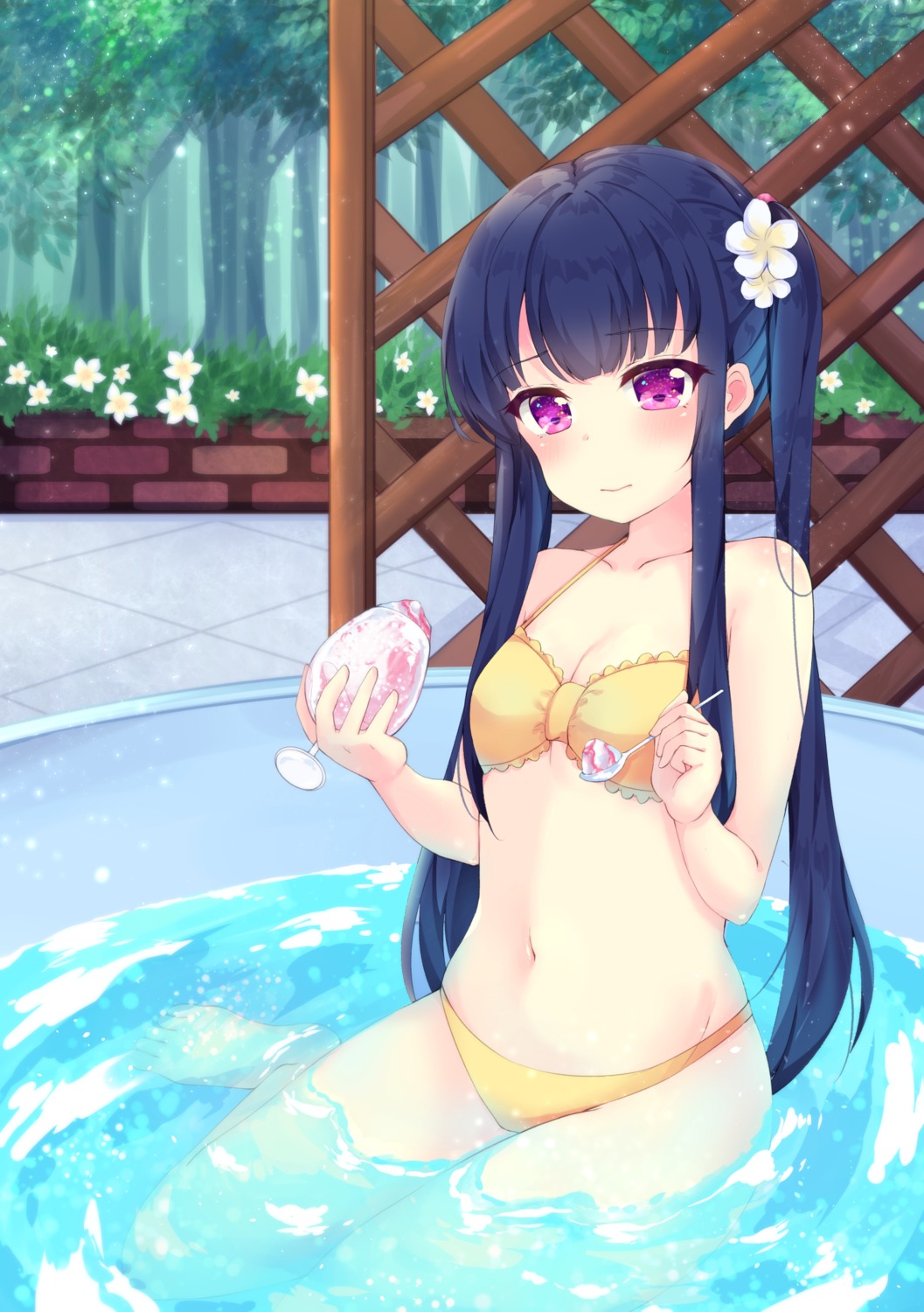 bikini, cleavage, suzu_(minagi), swimsuits, wet