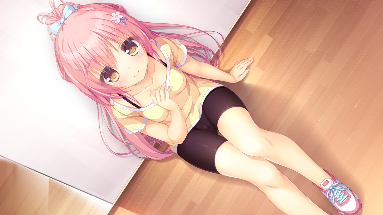 bike_shorts, game_cg, hatsujou_sprinkle, hinata_mio, mikagami_mamizu, whirlpool