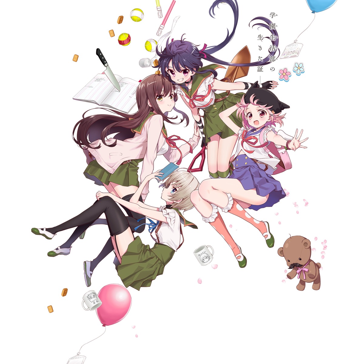 chiba_sadoru, ebisuzawa_kurumi, gakkou_gurashi!, naoki_miki, seifuku, stockings, sweater, takeya_yuki