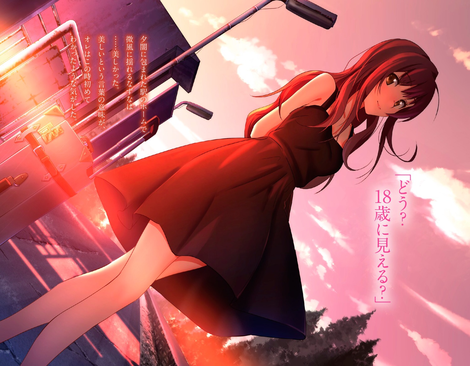 dress, fuugetsu_makoto, oikawa_nazuna, uchiage_hanabi_shita_kara_miru_ka?_yoko_kara_miru_ka?