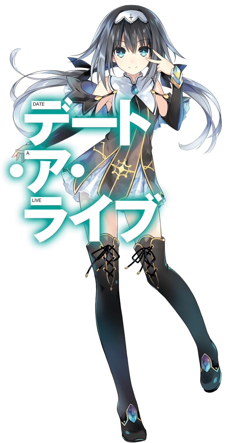 date_a_live, nibelcol, thighhighs, tsunako