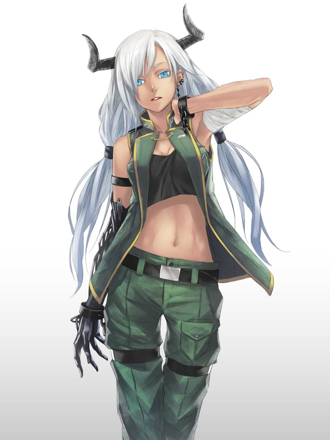 cleavage, horns, sugi_214