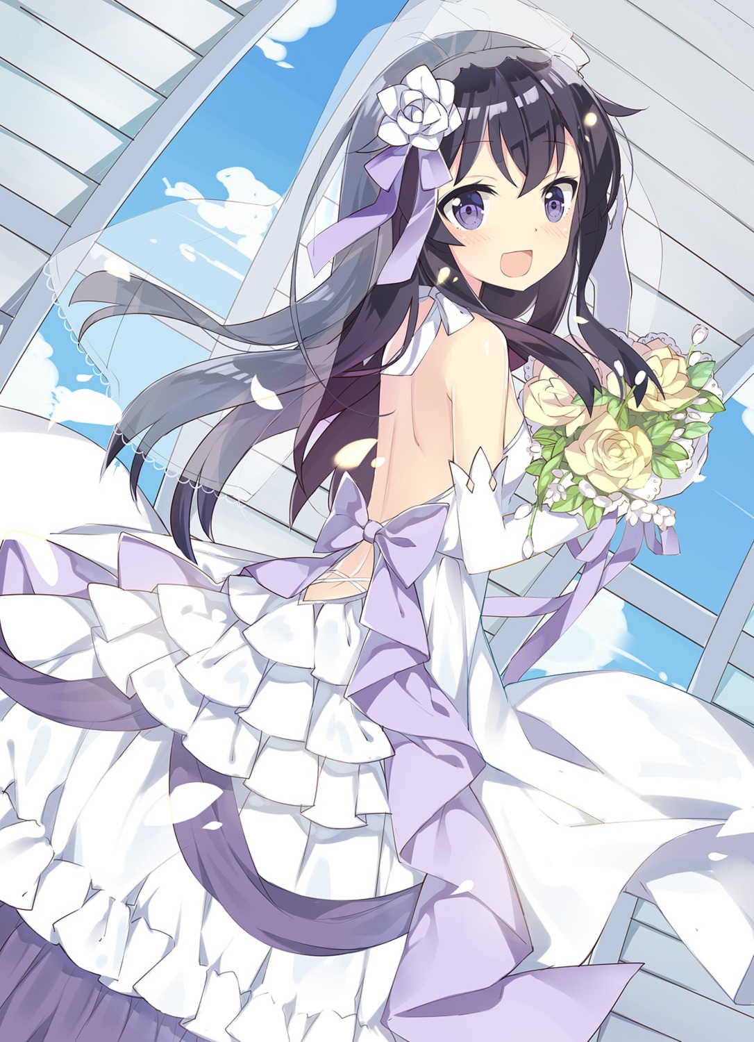 akatsuki_(kancolle), dress, kantai_collection, kikistark, wedding_dress