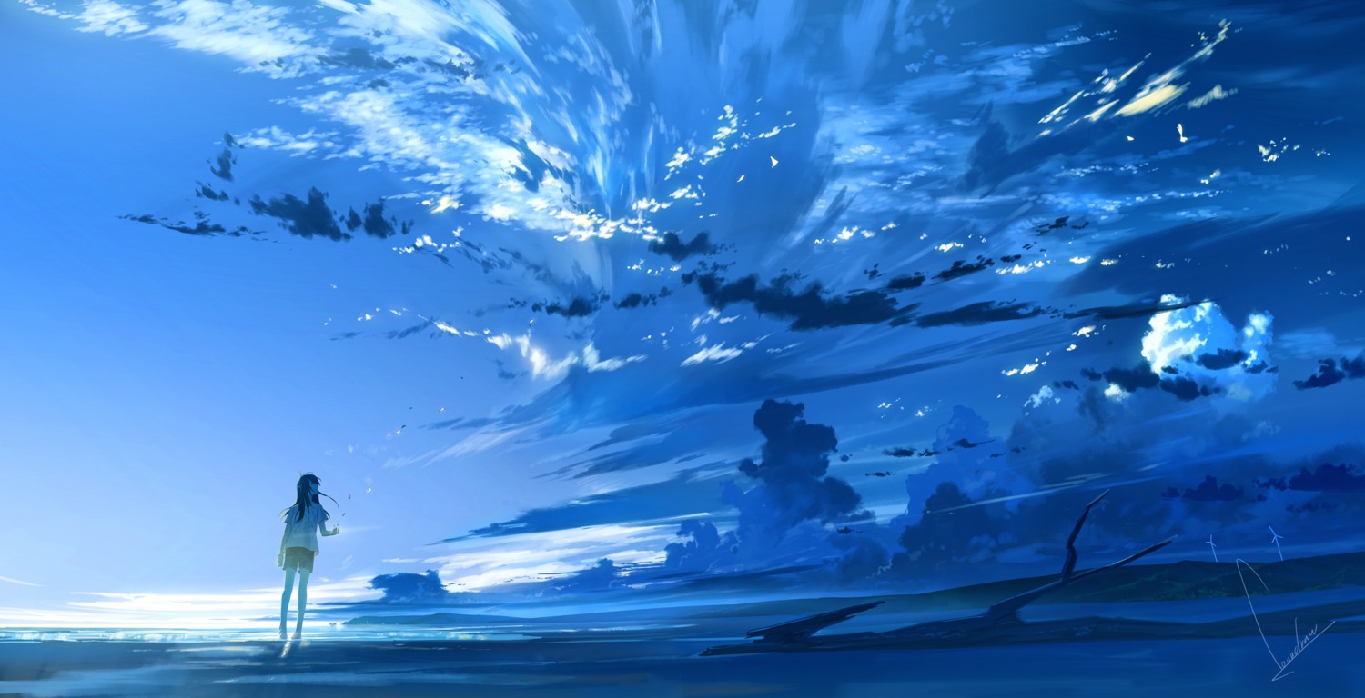 landscape, loundraw