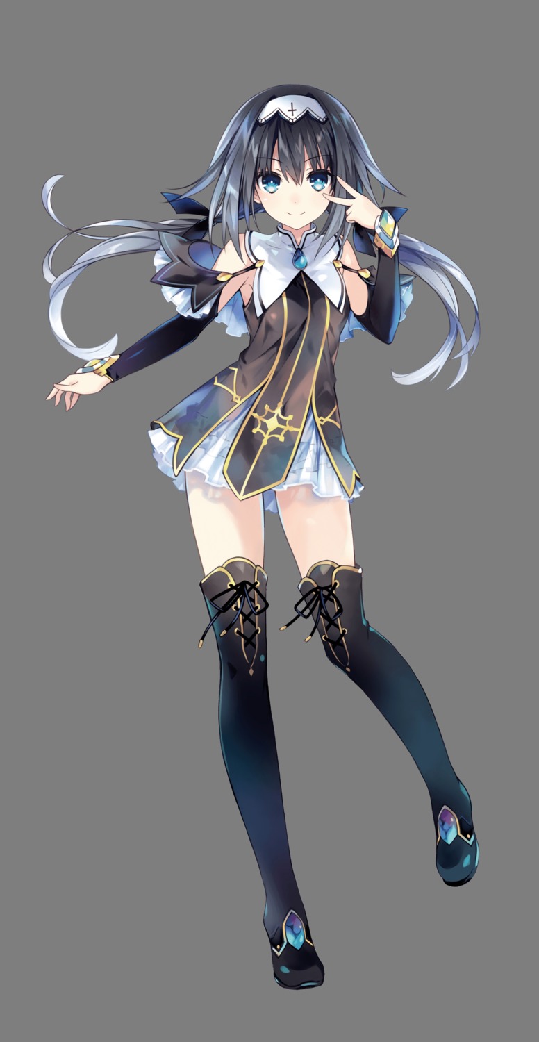 date_a_live, dress, nibelcol, thighhighs, transparent_png, tsunako