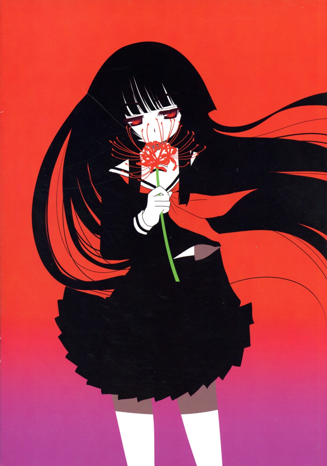 enma_ai, jigoku_shoujo, seifuku, tajima_yoshikazu