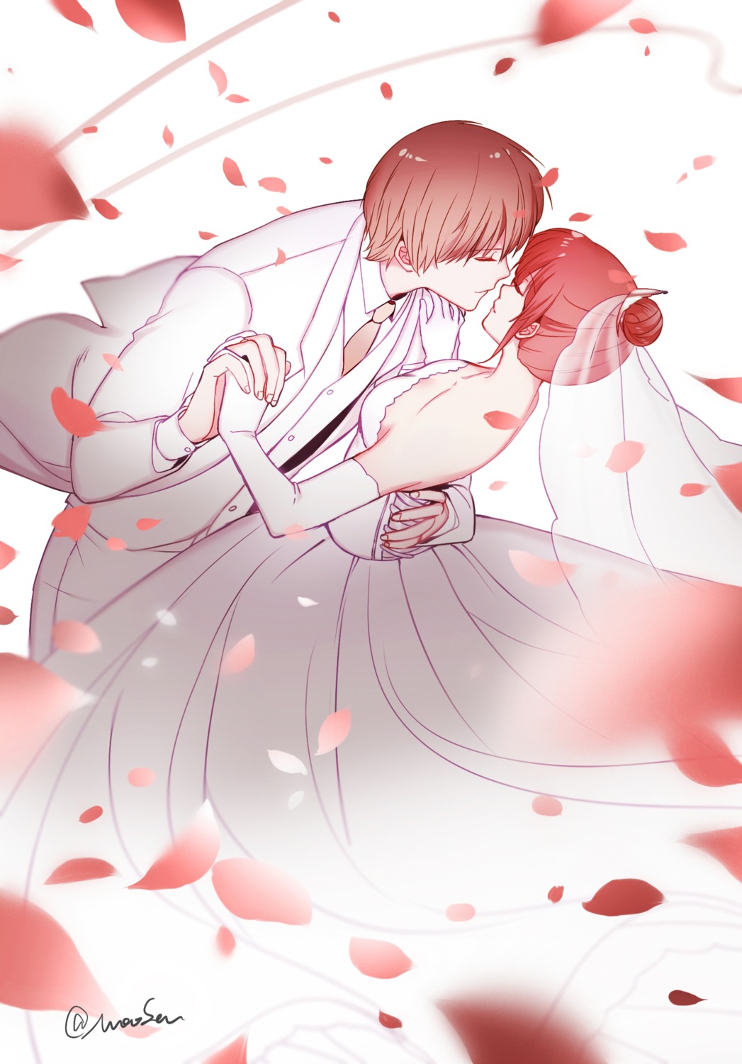 dress, gintama, kagura, male, maosen, okita_sougo, wedding_dress