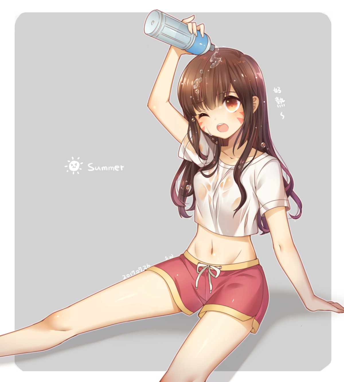 atobesakunolove, d.va, overwatch, see_through, wet, wet_clothes