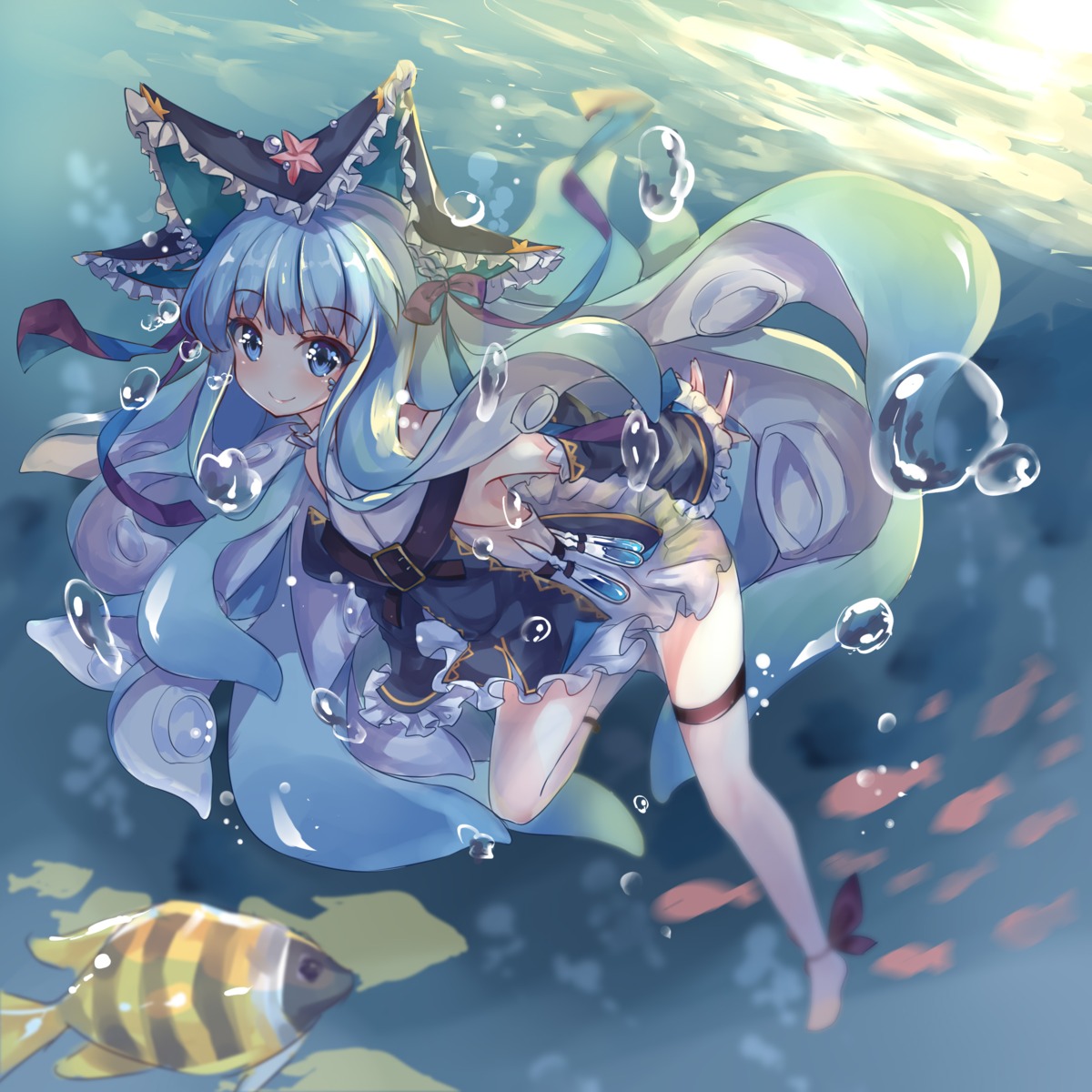 dango_(dangowalolicon), monster_girl, thighhighs
