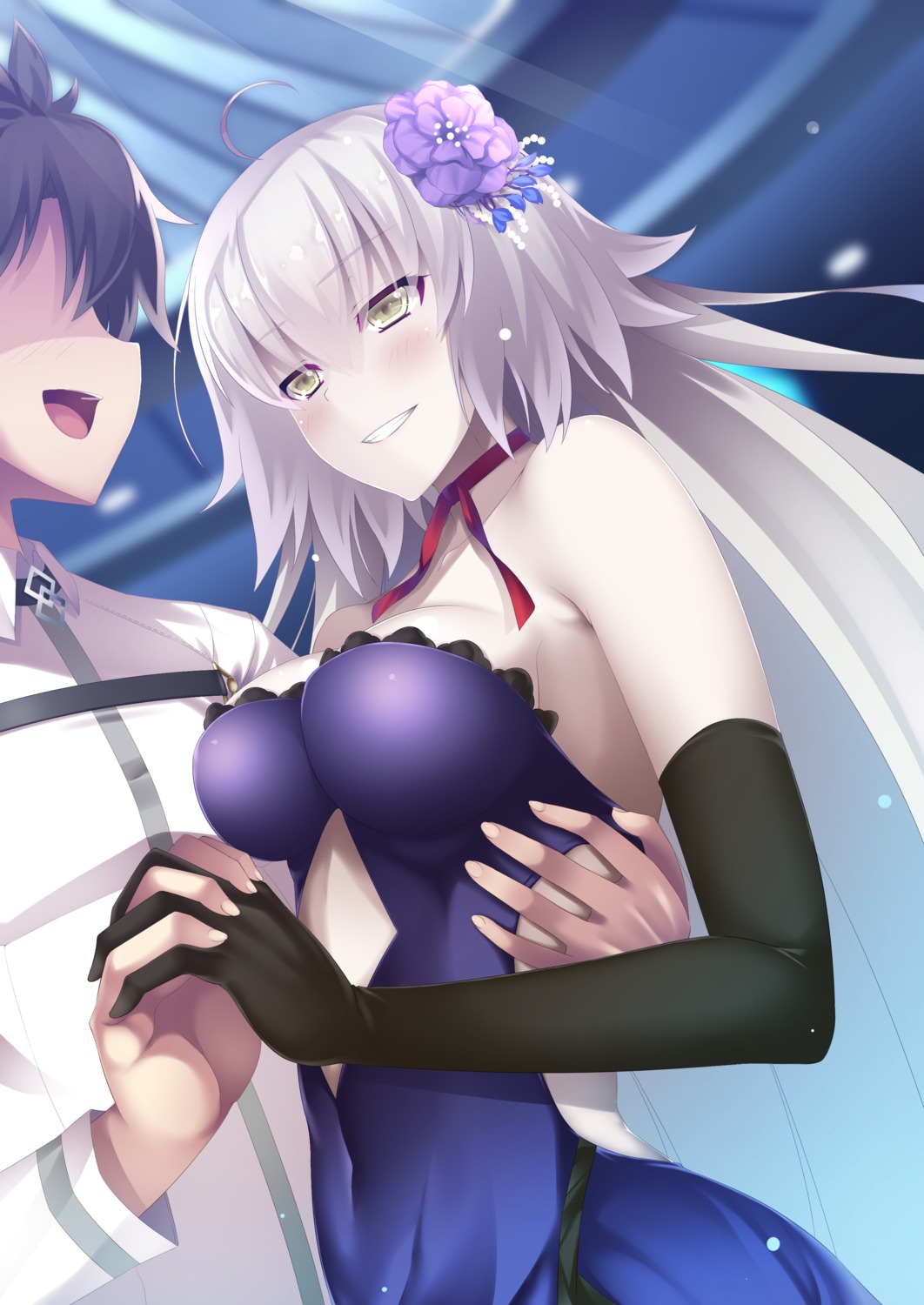 asakura_kukuri, dress, fate/grand_order, fujimaru_ritsuka_(male), jeanne_d'arc, jeanne_d'arc_alter_(fate)
