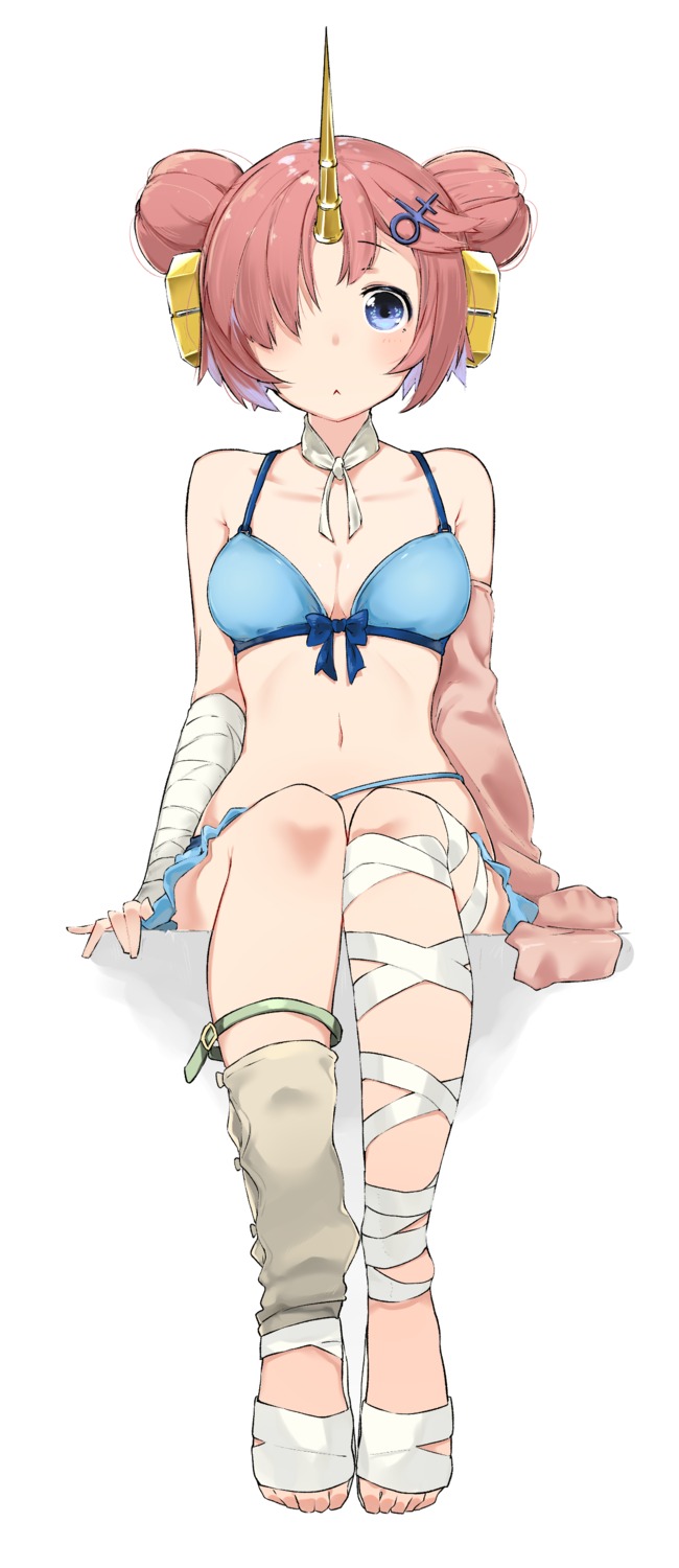 bandages, bikini, cleavage, fate/apocrypha, fate/stay_night, frankenstein's_monster_(fate), kei_(soundcross), swimsuits
