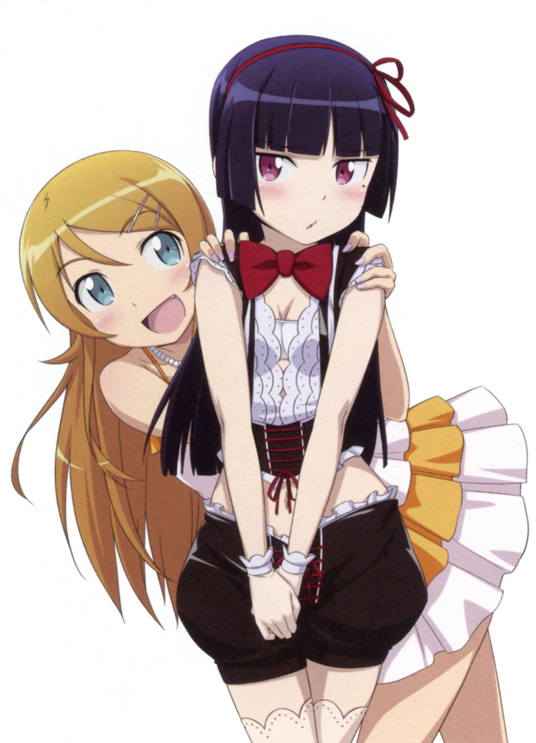 cleavage, gokou_ruri, gotou_nozomu, kousaka_kirino, ore_no_imouto_ga_konnani_kawaii_wake_ga_nai, screening, thighhighs