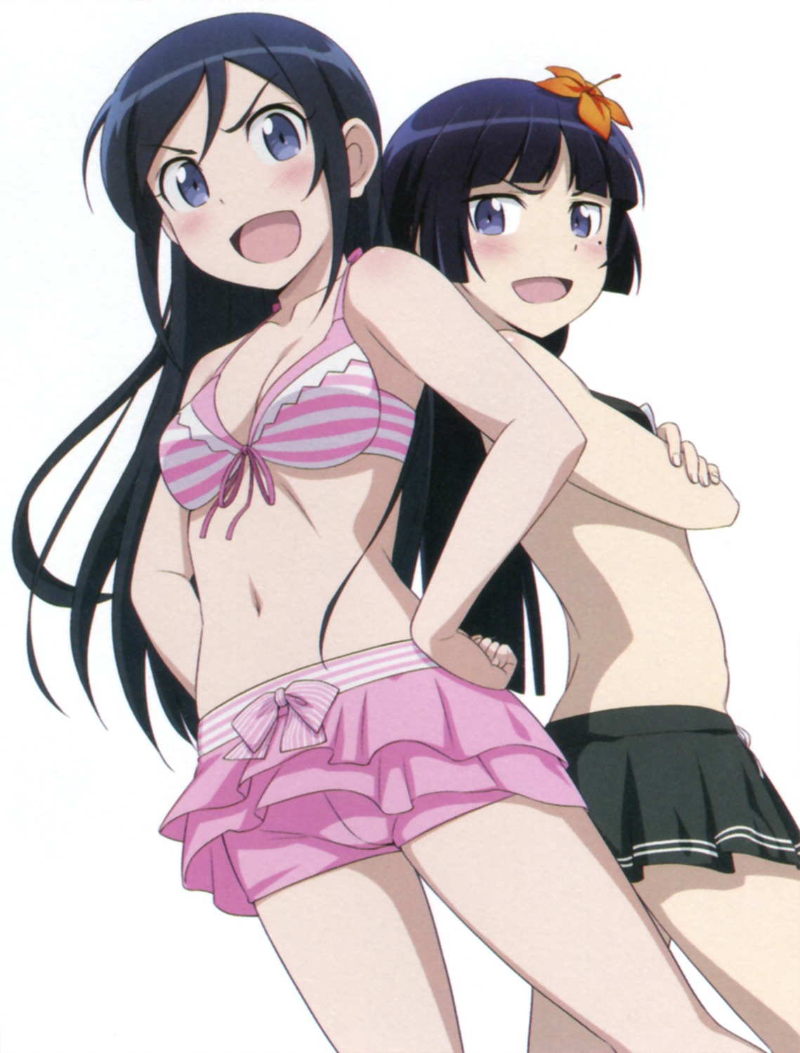 aragaki_ayase, bikini, cleavage, gokou_ruri, gotou_nozomu, ore_no_imouto_ga_konnani_kawaii_wake_ga_nai, swimsuits