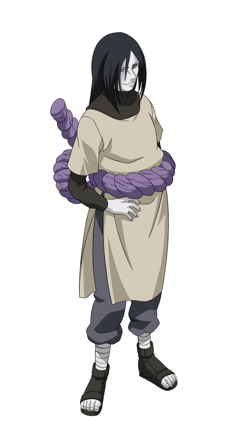 male, naruto, orochimaru, vector_trace