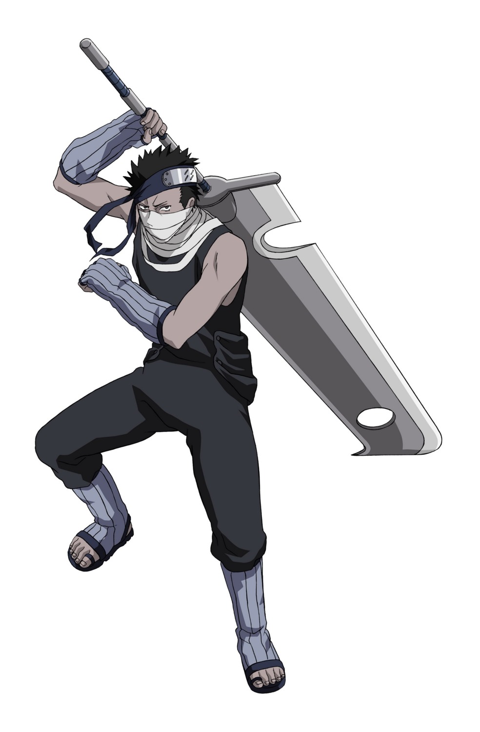 male, momochi_zabuza, naruto, vector_trace