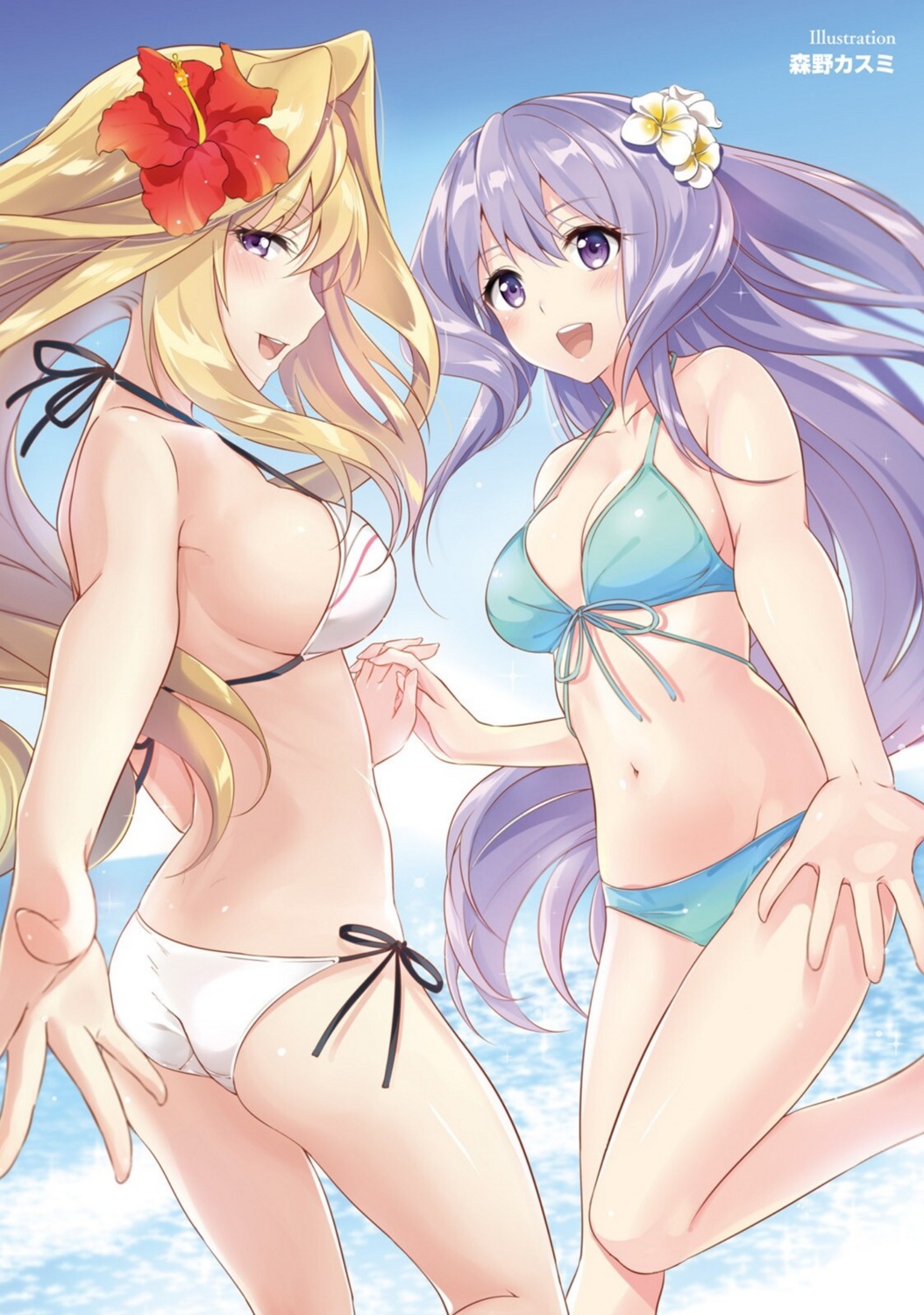 ass, bikini, claudia_einfield, cleavage, gakusentoshi_asterisk, morino_kasumi, swimsuits, sylvia_lyyneheym