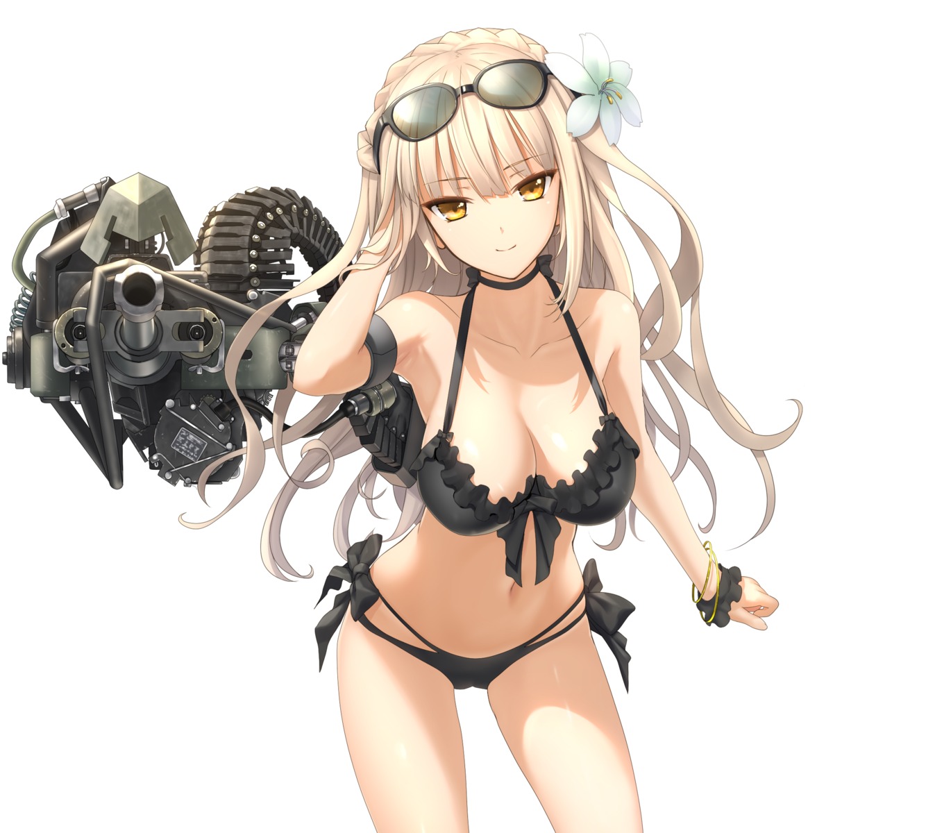 bikini, cleavage, kawanakajima, megane, rick_g_earth, swimsuits, weapon