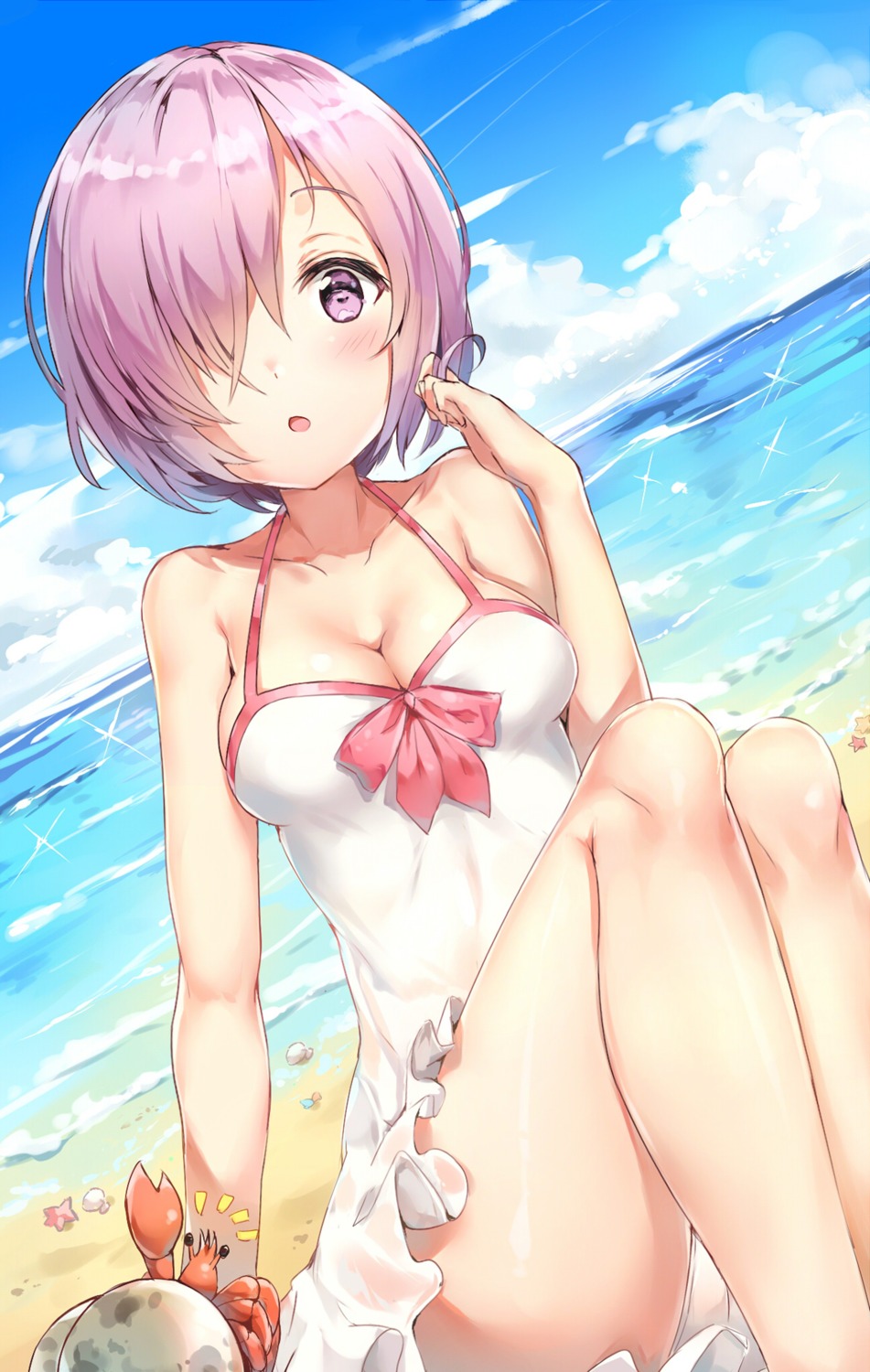 cleavage, dress, fate/grand_order, ginn_(hzh770121), mash_kyrielight, pantsu