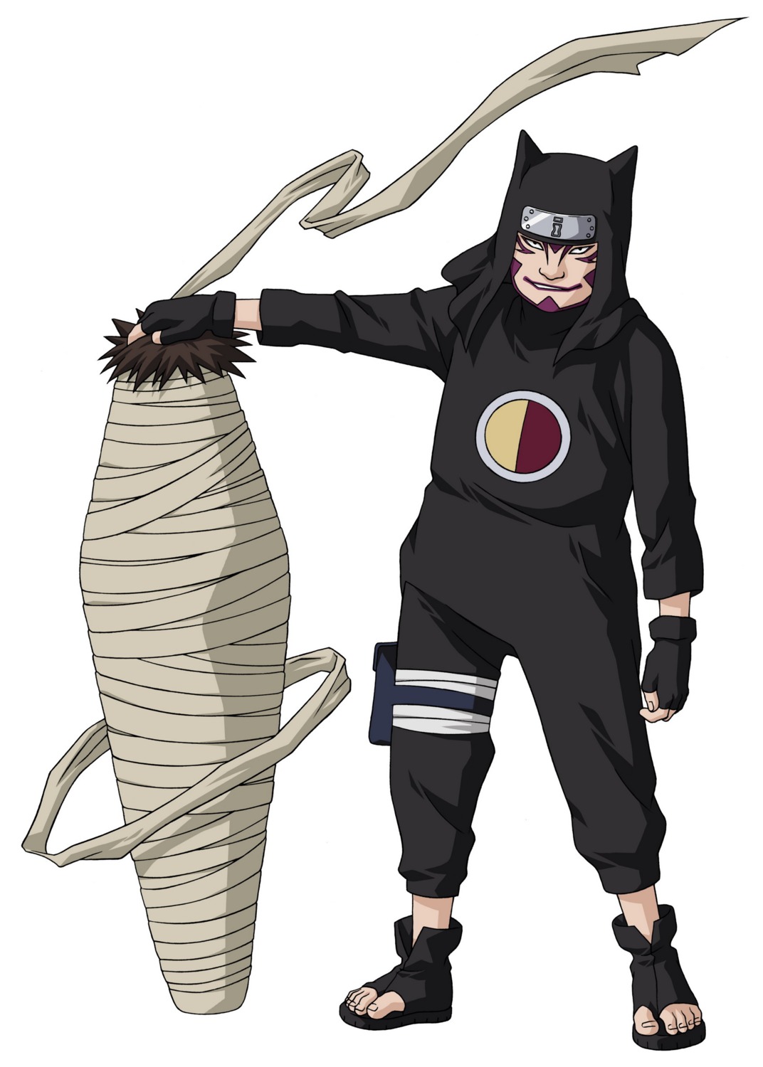 kankuro, male, naruto, vector_trace