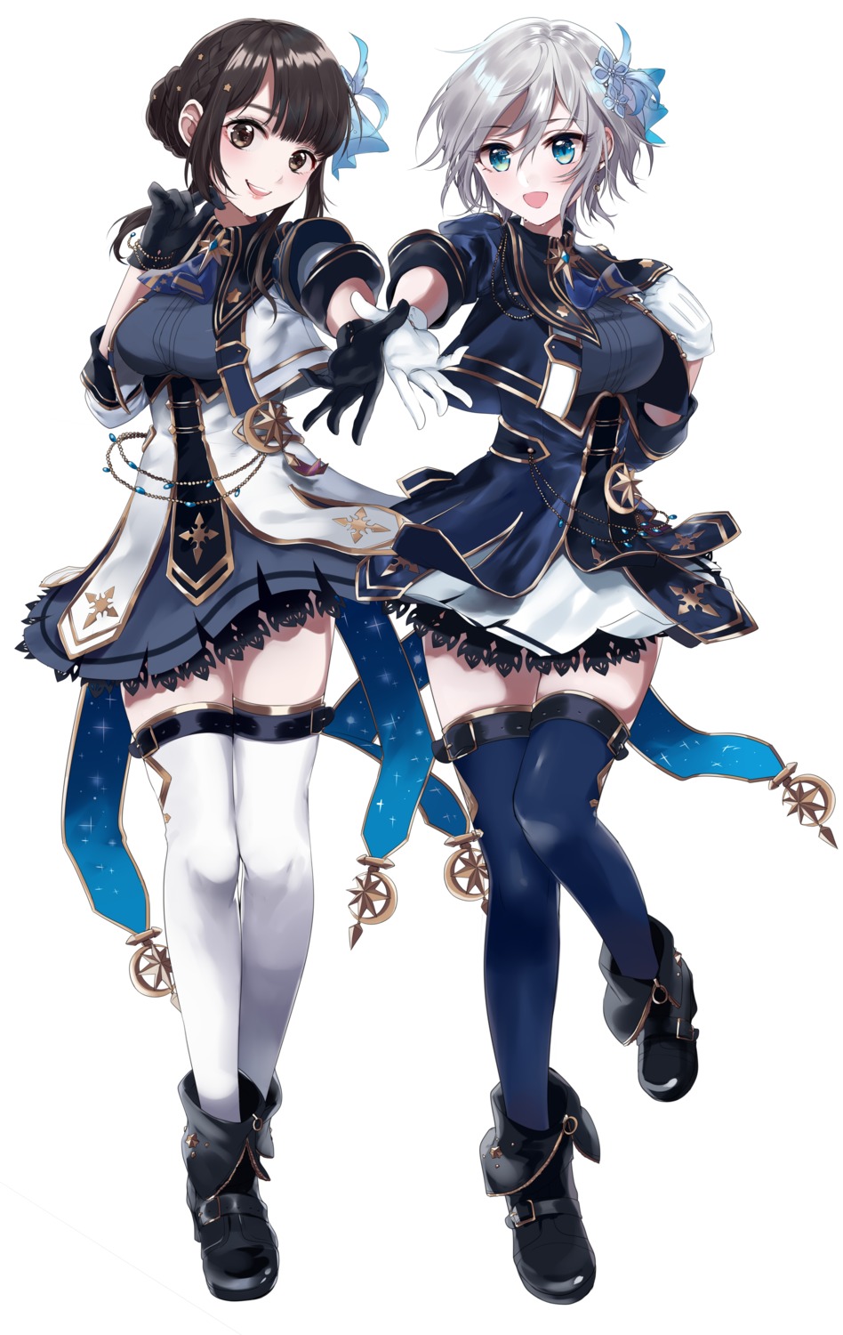 anastasia_(idolm@ster), heels, misumi, the_idolm@ster, the_idolm@ster_cinderella_girls, thighhighs, uesaka_sumire