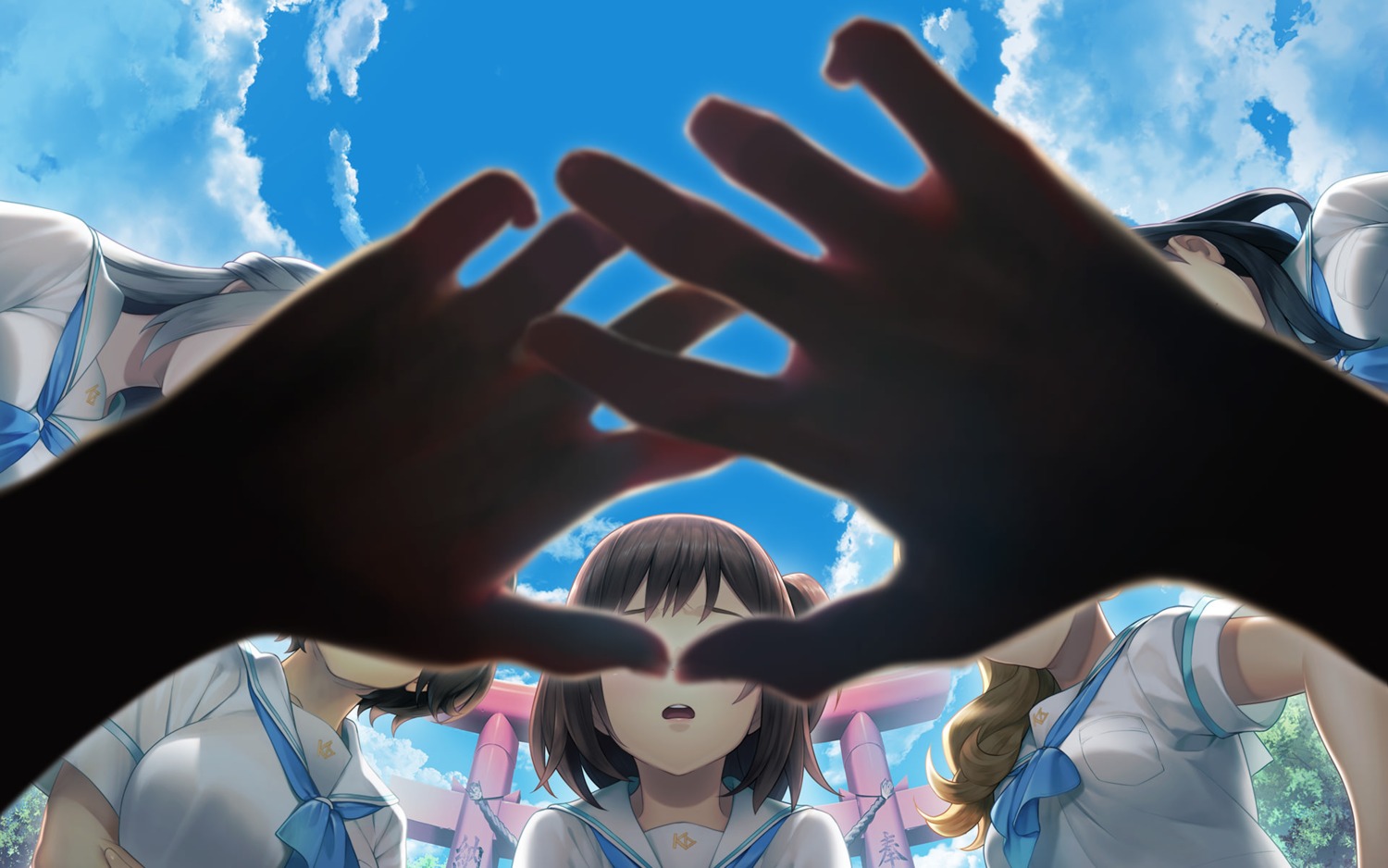 futaba_miyu, hamashima_shigeo, hana_tsubaki, konomi_naruko, kuki_kirara, minikui_mojika_no_ko, nitroplus, seifuku