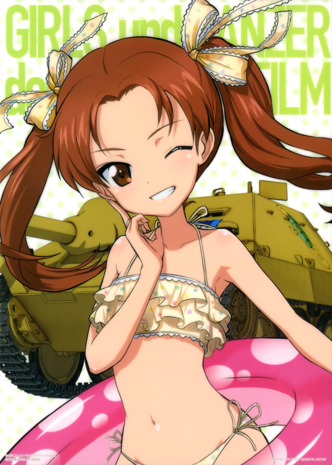 bikini, girls_und_panzer, kadotani_anzu, swimsuits