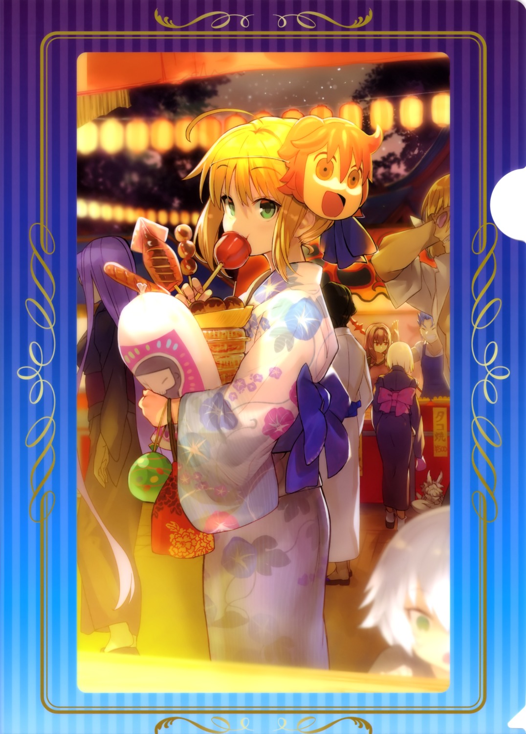 artoria_pendragon_(fate), cath_palug_(fate), cu_chulainn_(fate), fate/grand_order, jack_the_ripper, medusa_(fate), sakata_kintoki_(fate), scathach_(fate)
