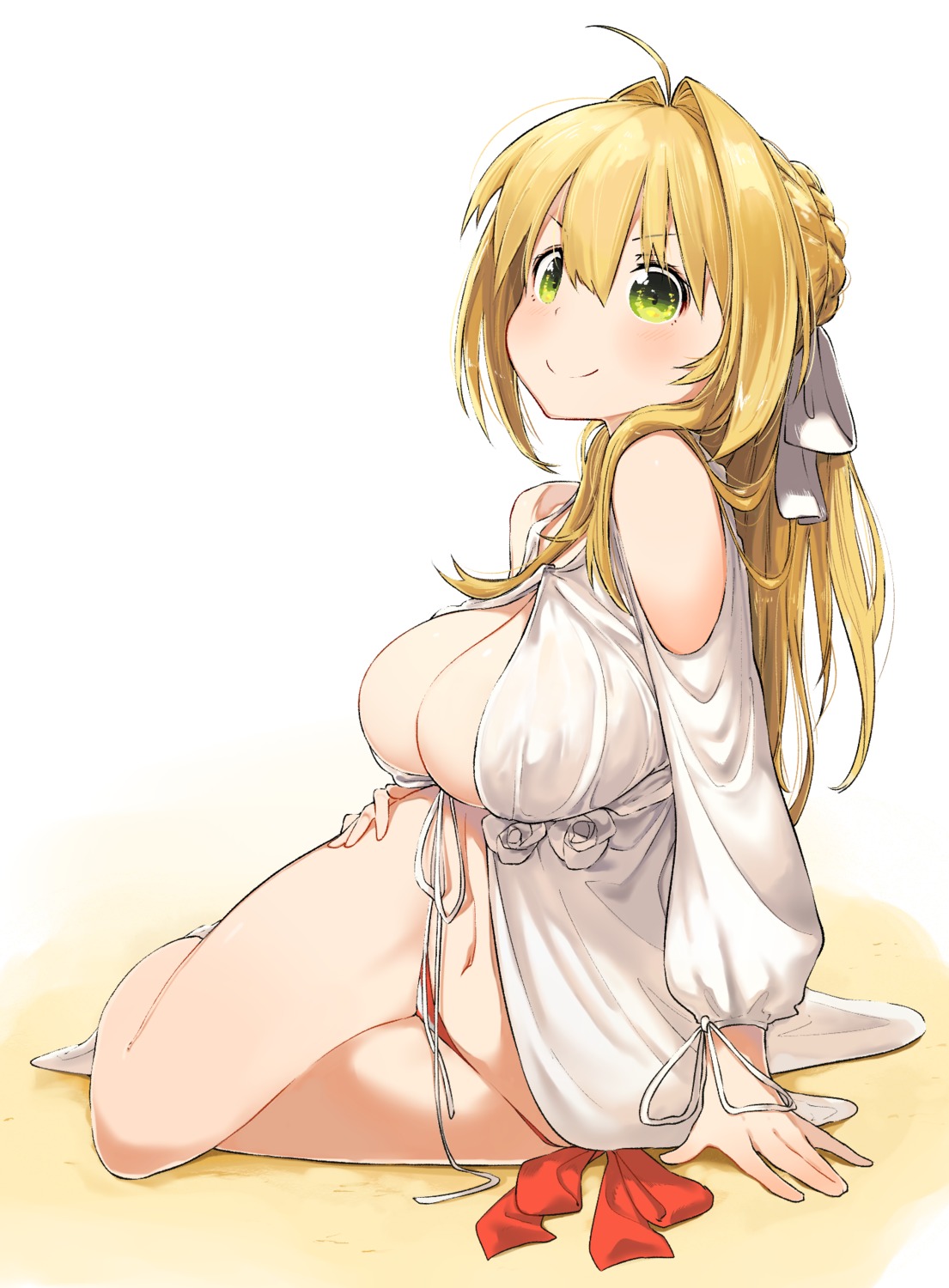 bikini, cleavage, fate/grand_order, kei_(soundcross), nero_claudius_(fate), swimsuits