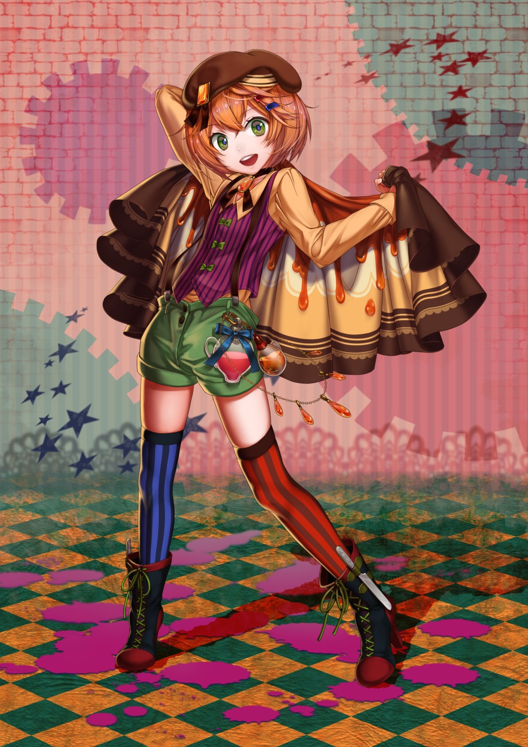 daisan_oujo, heels, thighhighs