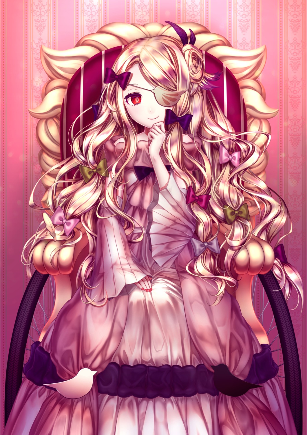 daisan_oujo, dress, eyepatch