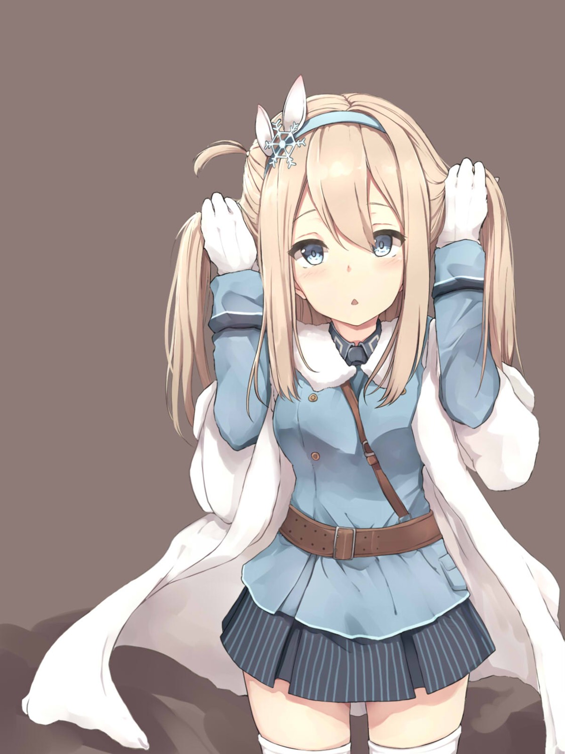 ahokoo, girls_frontline, suomi_kp31_(girls_frontline), thighhighs